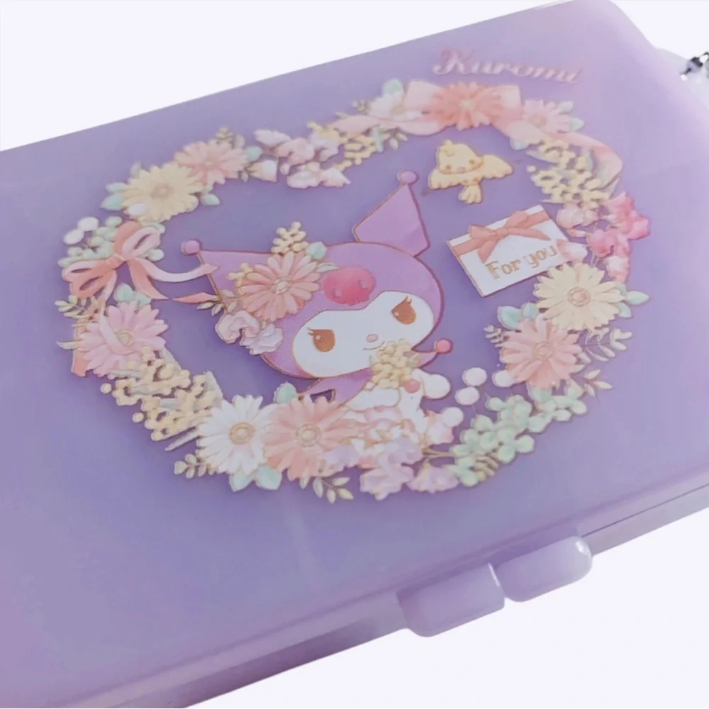 Sanrio Kuromi Mini Accessory Case - Purple, Travel Pill Box, Custom Partitions
